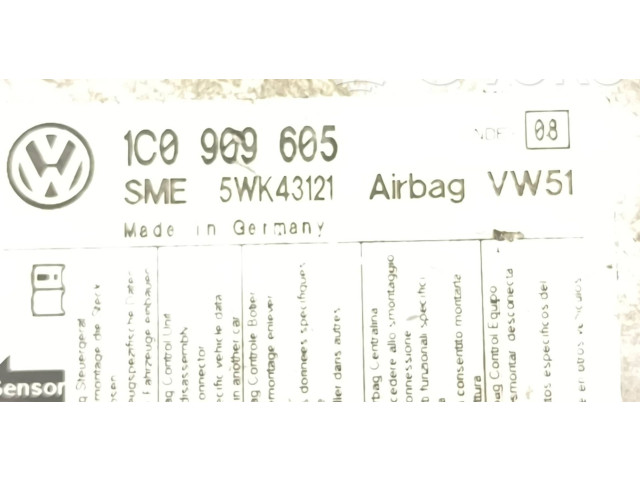 Блок подушек безопасности 1C0909605, 5WK43121   Volkswagen Lupo