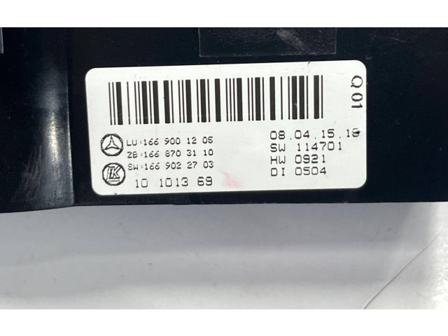 Блок управления климат-контролем A1669001205, A1669022703   MercedesBenz GLE (W166 - C292)