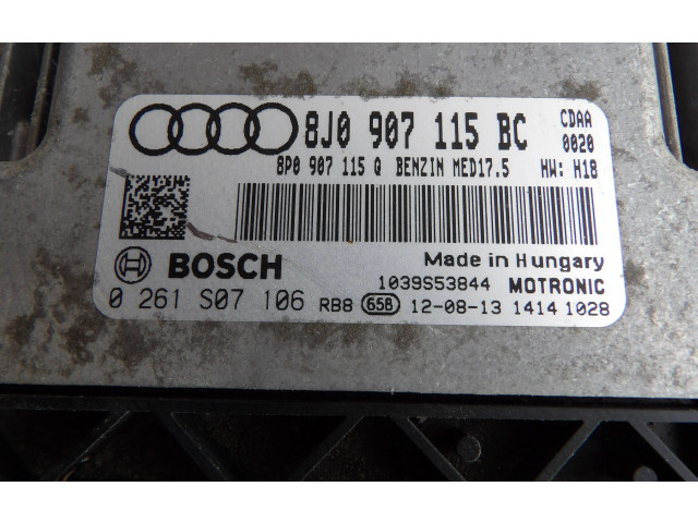 Блок управления двигателя 8J0907115BC, 8P0907115Q   Audi TT TTS RS Mk3 8S