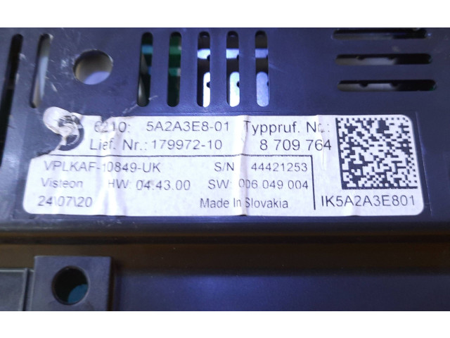 Přístrojová deska  BMW 1 F40 2019 8709764, 8709764  