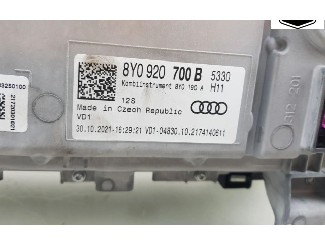 Přístrojová deska  Audi A3 8Y 2022 8Y0920700B, 8Y0920700B  