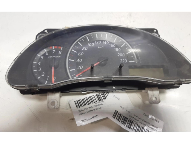 Přístrojová deska  Nissan Micra 2013 248101HB4D  