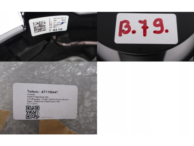 Volant Audi A7 S7 4G 2011 4G0419091S  
