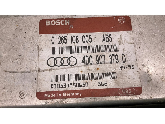 Блок управления двигателя 4D0907379D, 0265108005   Audi A6 S6 C4 4A