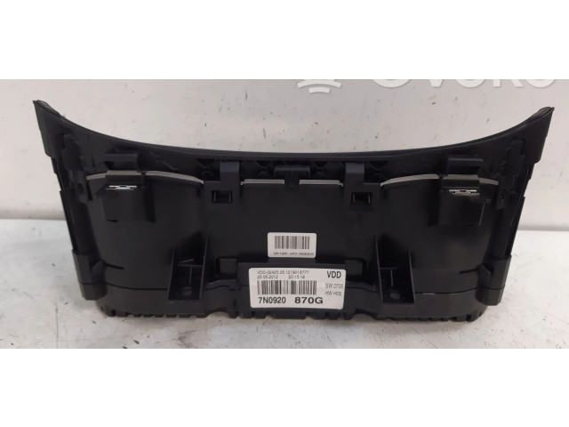 Přístrojová deska  Volkswagen Sharan 2013 7N0920870G  