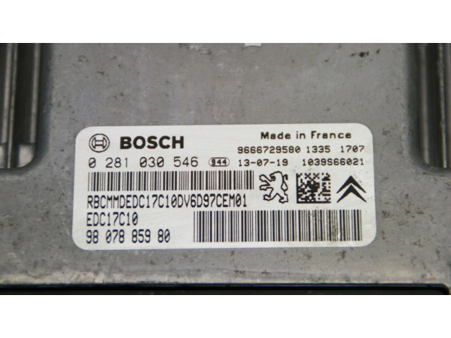 Řídící jednotka 9807885980   Peugeot 2008 I 2015