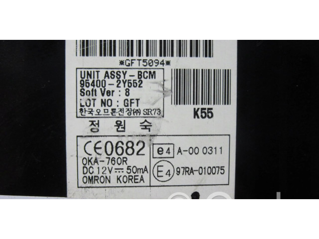 Pojistková skříňka Řídící jednotka BSM 954002Y552   Hyundai ix35 2010
