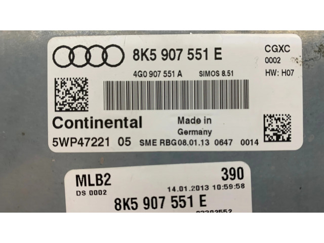 Блок управления двигателя 8K5907551E, 4G0907551A   Audi S5