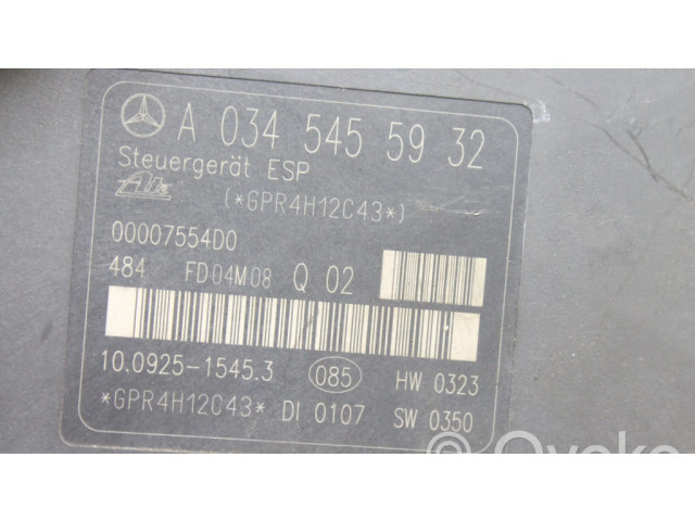 Jednotka ABS A0345455932, A0054310112   Mercedes-Benz SLK R171 2004
