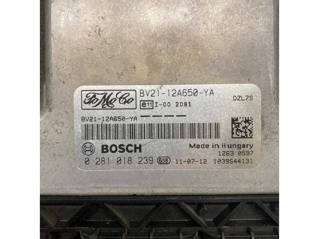 Блок управления двигателя BV2112A650YA, 0281018239   Ford Fiesta