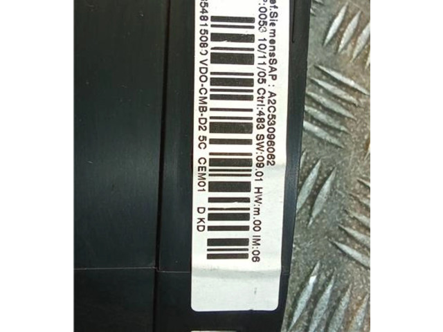 Přístrojová deska  Peugeot 407 2006 9654815080, A2C53096062  