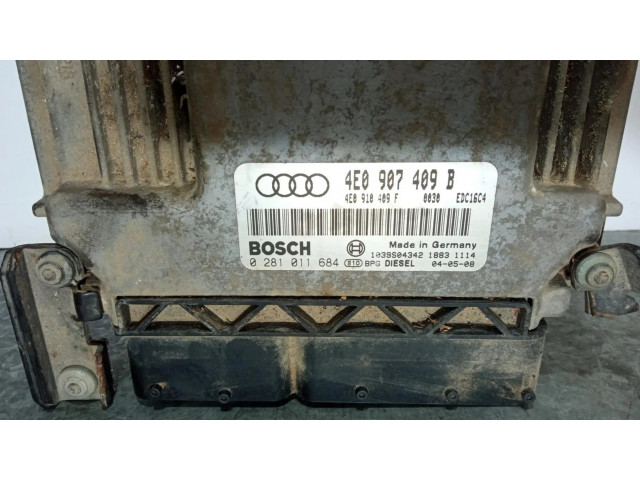 Блок управления двигателя 4E0907409B   Audi A8 S8 D3 4E