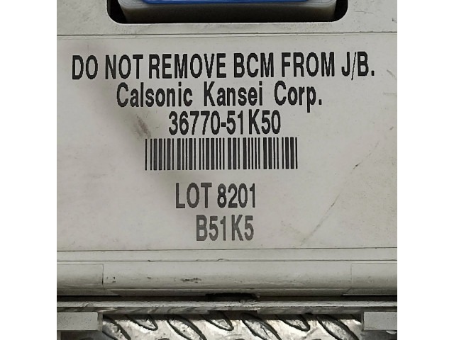 Блок управления 3677051K50, B51K5   Suzuki Splash