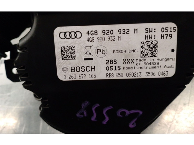 Přístrojová deska  Audi A6 C7 2013 4G8920932M, 0263672165  