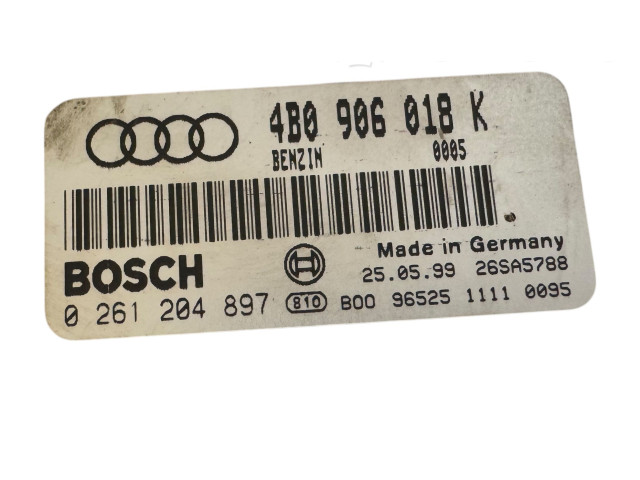 Řídící jednotka 4B0907401AE, 0281010496   Audi A6 S6 C5 4B 1999