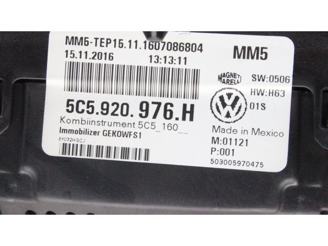 Přístrojová deska  Volkswagen Beetle A5 2017 5C5920976H  
