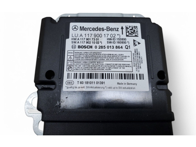Блок подушек безопасности A1179001702   Mercedes-Benz GLA W156