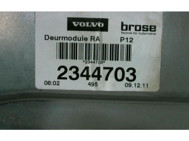 Передний електрический механизм для подъема окна без двигателя 31253516    Volvo V50