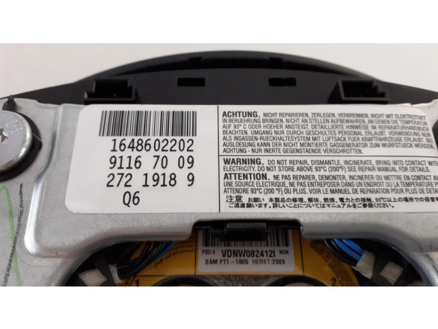 Подушка безопасности водителя 1648602202, 1648700558   Mercedes-Benz R W251