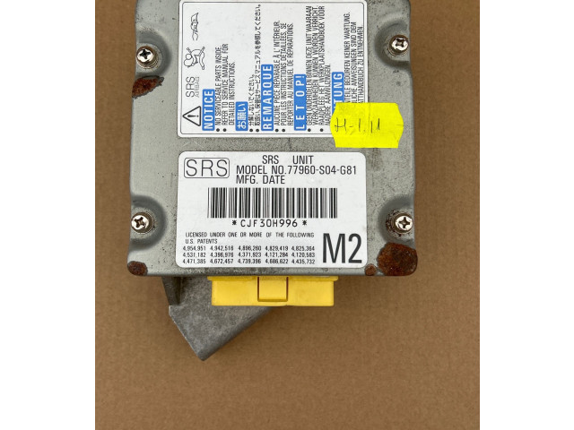 Блок подушек безопасности 77960S04G81, CJF30H996   Honda Stream