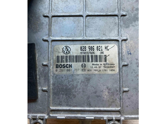 Блок управления двигателем Блок управления 028906021HC, 0281001737   Volkswagen Sharan