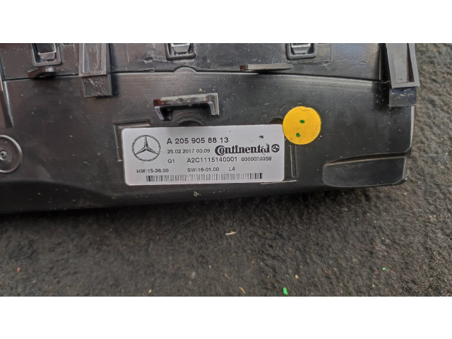 Блок управления климат-контролем A2059058813, A2C1115140001   Mercedes-Benz GLC X253 C253