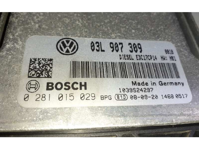 Řídící jednotka 03L907309, 0281015029   Volkswagen Passat Alltrack 2008