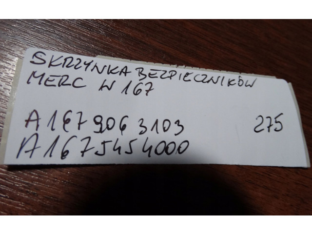   Pojistková skříňka A1679063103   Mercedes-Benz GLE W167 2024