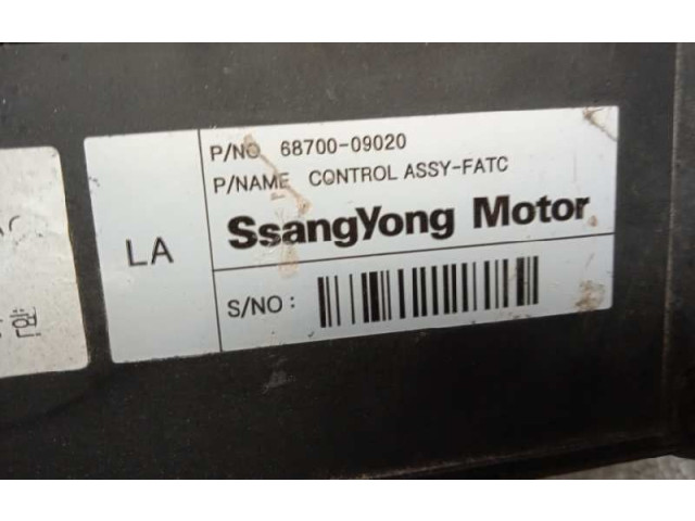 Блок управления климат-контролем 6870009020   SsangYong Kyron