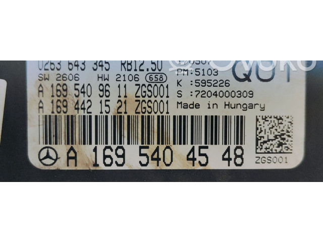 Přístrojová deska  Mercedes-Benz B W245 2005 A1695404548  