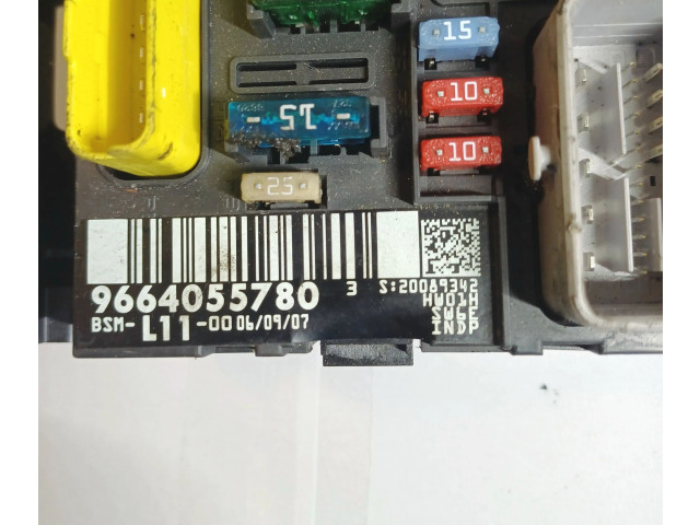 Pojistková skříňka Řídící jednotka BSM 9664055780, BSML1100   Peugeot 207 CC 2008