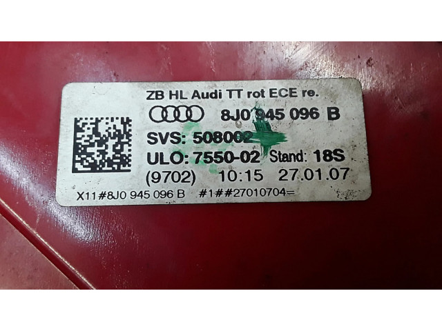 Задний фонарь  8j0945096b    Audi TT TTS Mk2   2006-2014 года