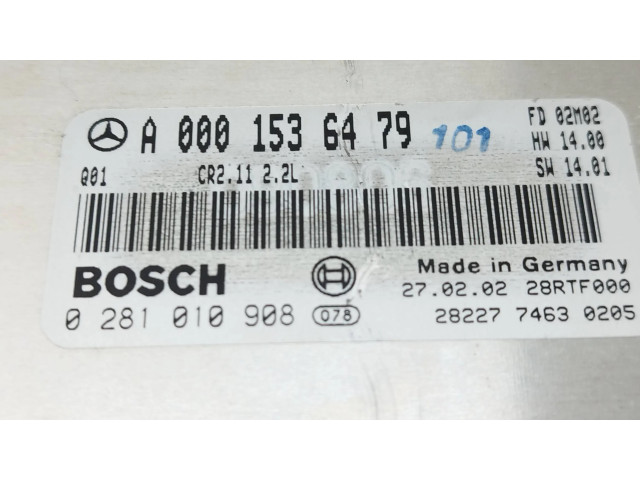 Řídící jednotka A0001536479, 0281010908   Mercedes-Benz C W203 2002