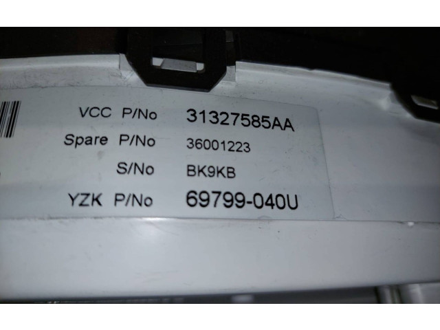 Přístrojová deska  Volvo XC60 2010 31327585AA, 36001223  