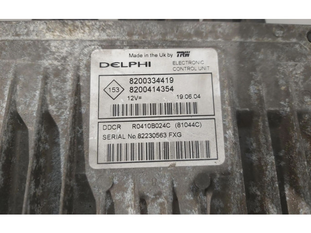 Блок управления двигателем ECU    8200334419   Renault Megane II