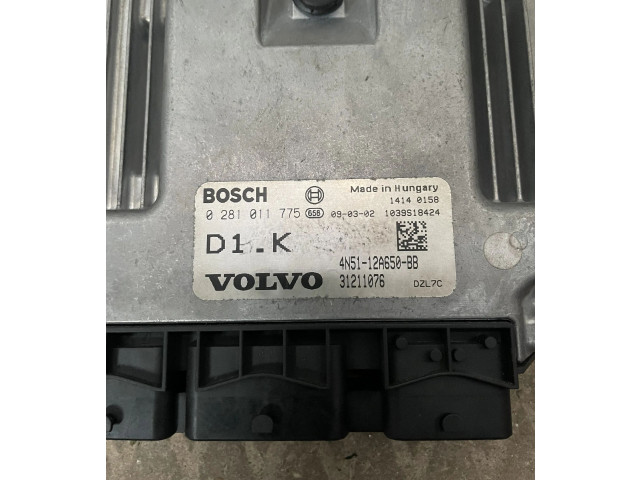 Блок управления двигателя 0281011775, 4N5112A650BB   Volvo C30