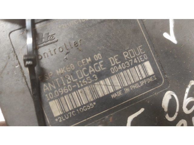 Блок АБС 10096011653, 00403741E0   Citroen  C5  2005-2008 года