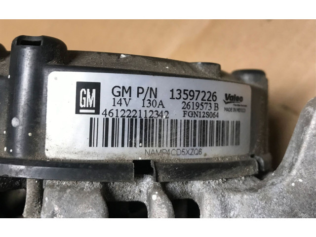 Генератор 13597226   Buick Encore I      