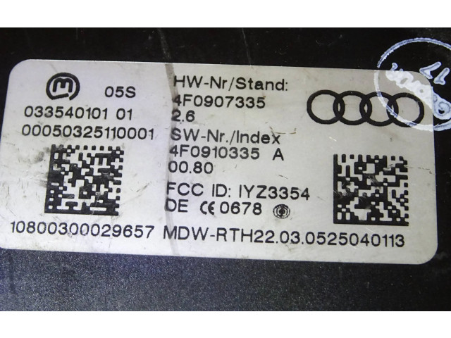 Блок управления 4F0907335, 4F0910335A   Audi A6 S6 C6 4F