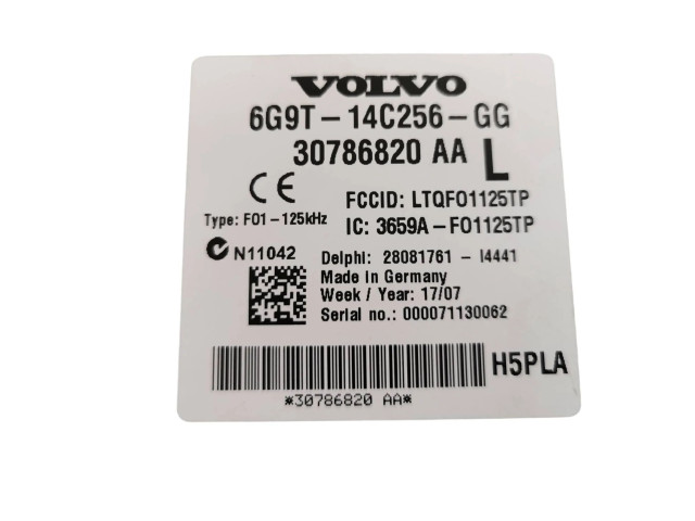   Pojistková skříňka 6G9T14C256GG, 30786820AA   Volvo S80 2008