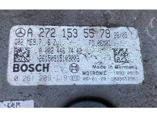 Řídící jednotka A2721535579, 0261209119   Mercedes-Benz ML W164 2007