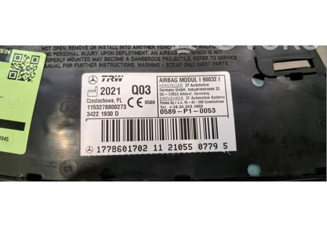 Подушка безопасности в сиденье A1778601702   Mercedes-Benz CLA C118 X118