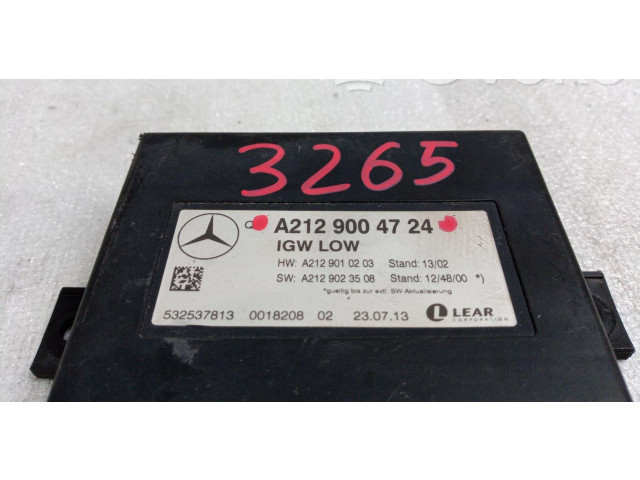 Řídící jednotka A2129004724   Mercedes-Benz E W212 2013