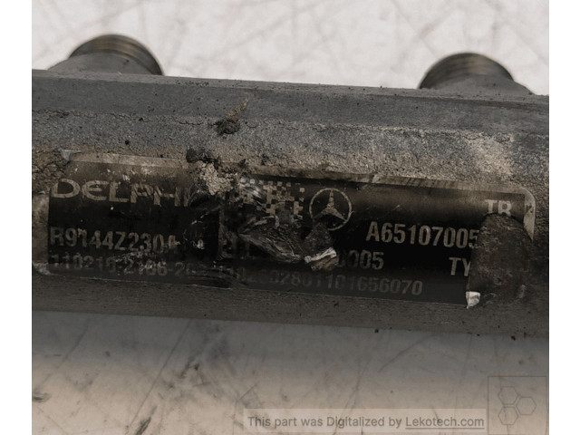 Vstřikovací lišta A6510700595, DELPHI   Mercedes-Benz C W204    651912 