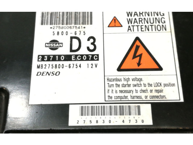 Блок управления двигателя 23710EC07C, MB2758006754   Nissan Navara