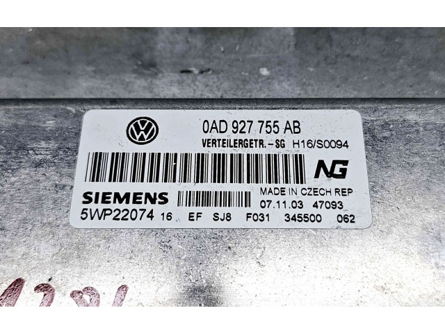 Řídící jednotka 0AD927755AB   Volkswagen Touareg I 2005