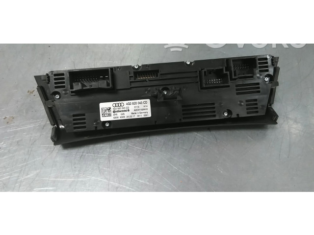 Блок управления климат-контролем 4G0820043CD, 4G0820043BL   Audi A6 S6 C7 4G