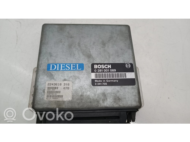 Řídící jednotka 0281001089, 22436183T6   BMW 3 E30 1985