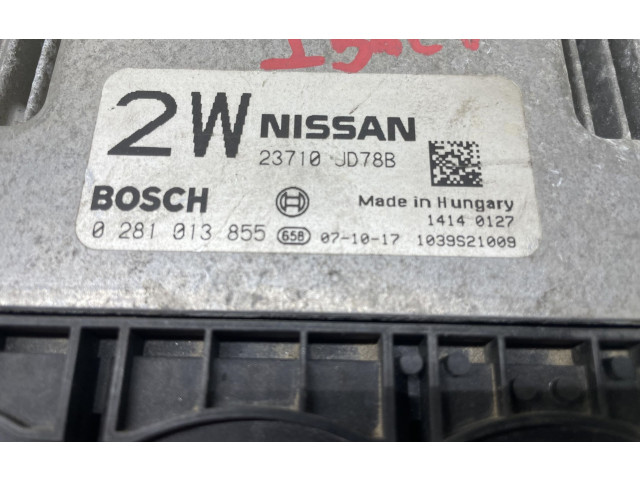 Řídící jednotka 0281013855, 0281013855   Nissan Qashqai 
