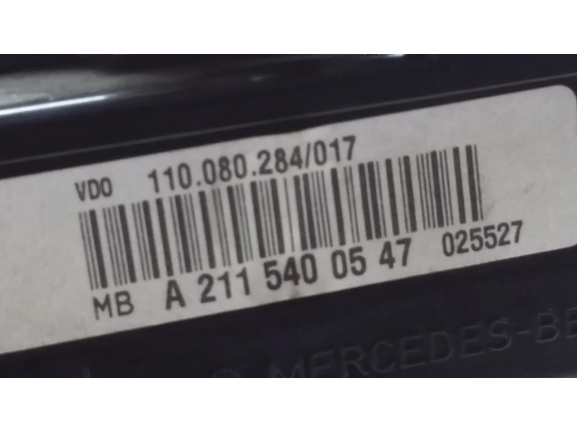 Панель приборов A2115400547, 88311391   Mercedes-Benz E W211       
